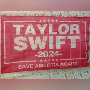 Taylor Swift Pink and White Tapestry Wall Decor